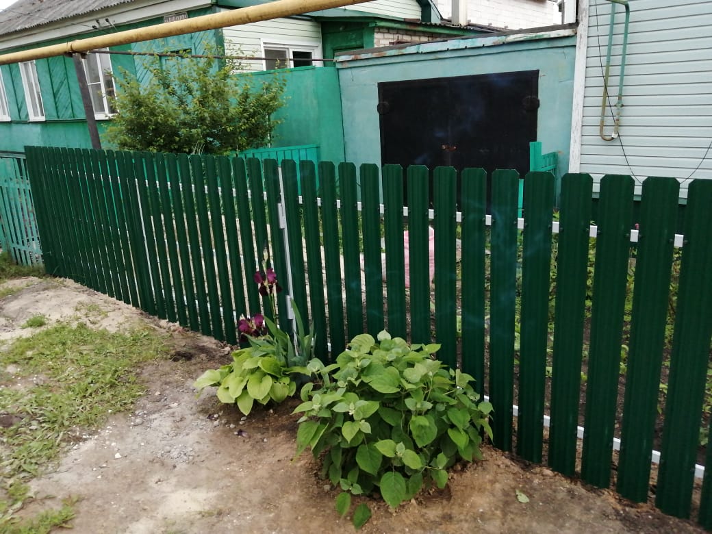 Комбинированный забор 25м штакетник и профлист, ворота, калитка фото8 в Альметьевске