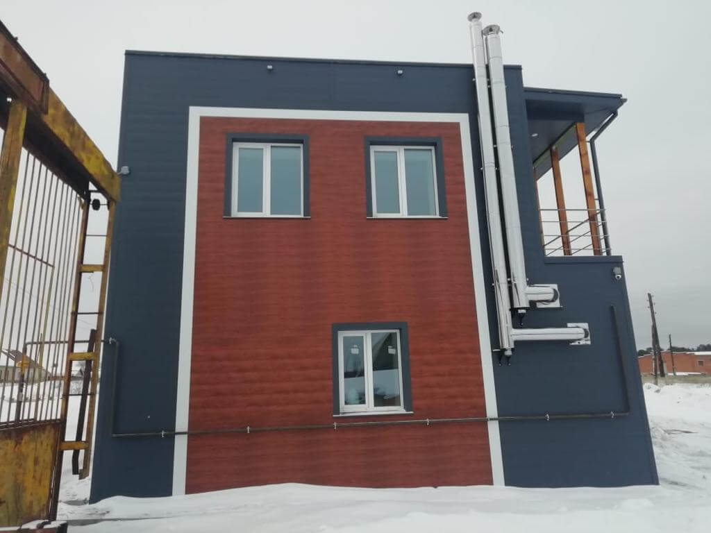 потолочно-стеновые панелеи RAL7024 серый Графит + Printech Темное дерево фото8 в Альметьевске