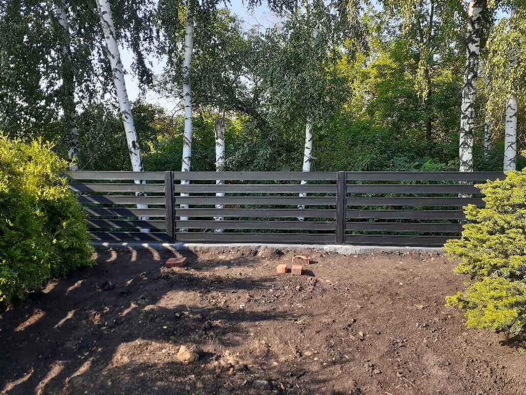 Забор-ранчо из металлопланкена 48м RAL9005 Черный МАТТЕ в Альметьевске
