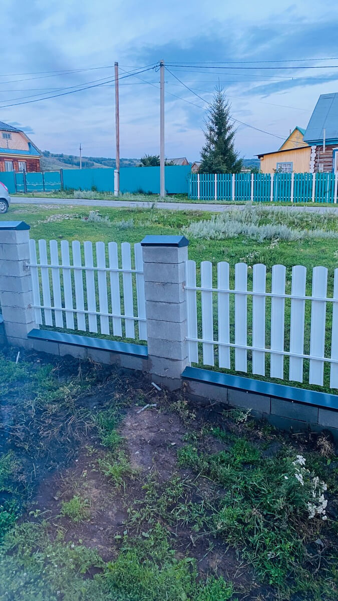 Забор из евроштакетника 16м RAL9003/9003 Белый двусторонний фото 6 в Альметьевске