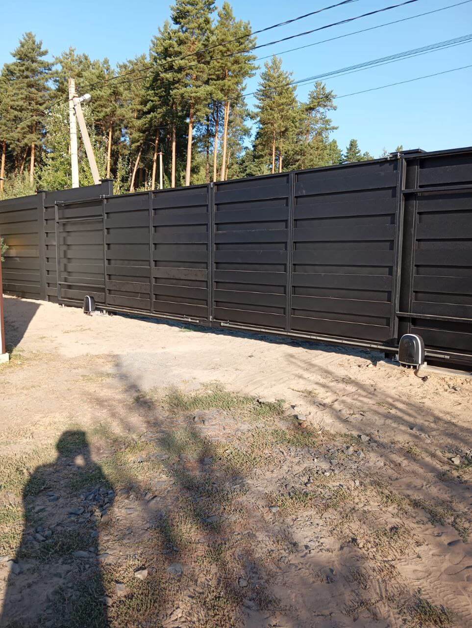 Забор-ранчо из металлопланкена 37м RAL9005 Черный МАТТЕ фото 1 в Альметьевске