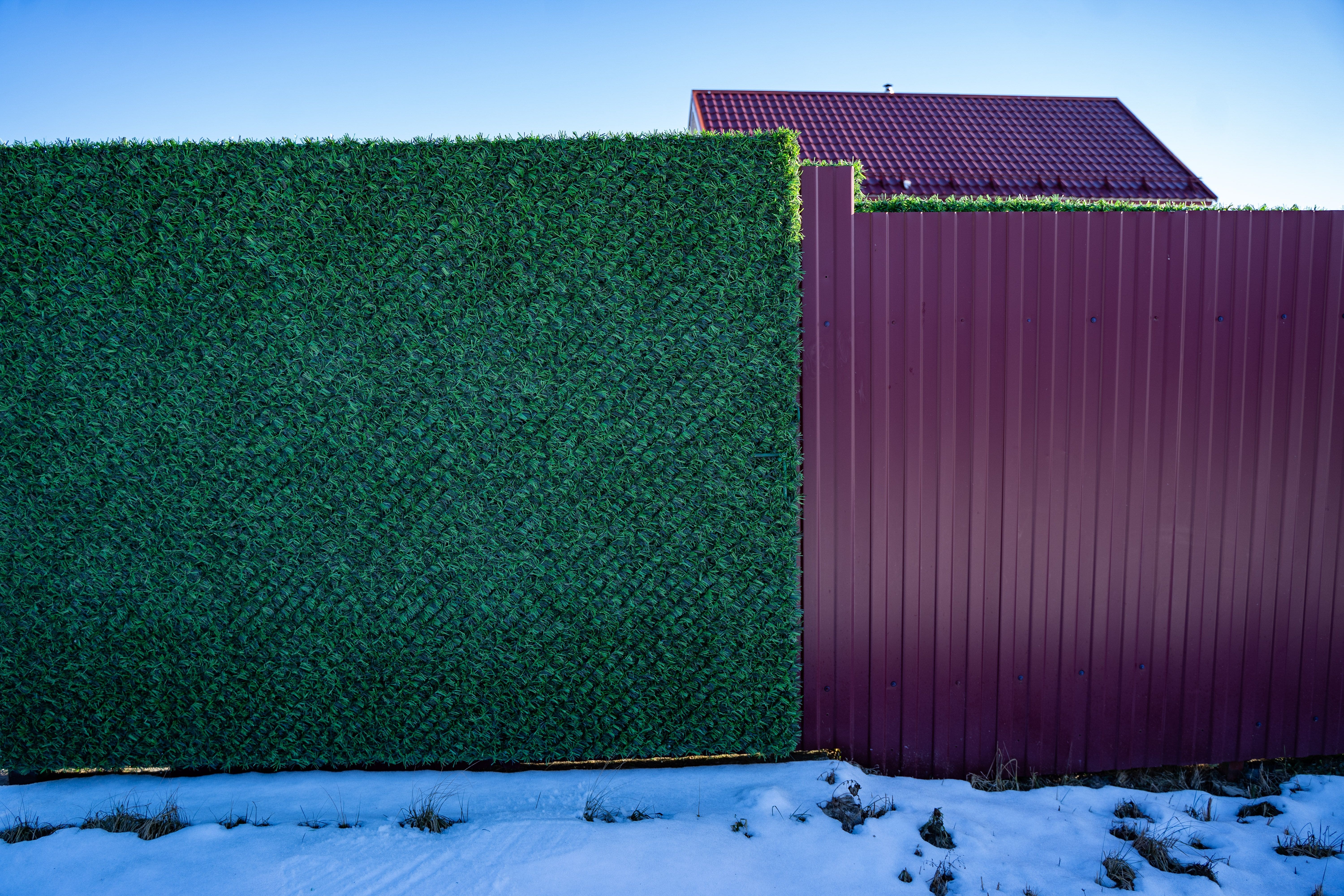 Вечнозеленый забор Grass Fence рулон 2м фото 2 в Альметьевске