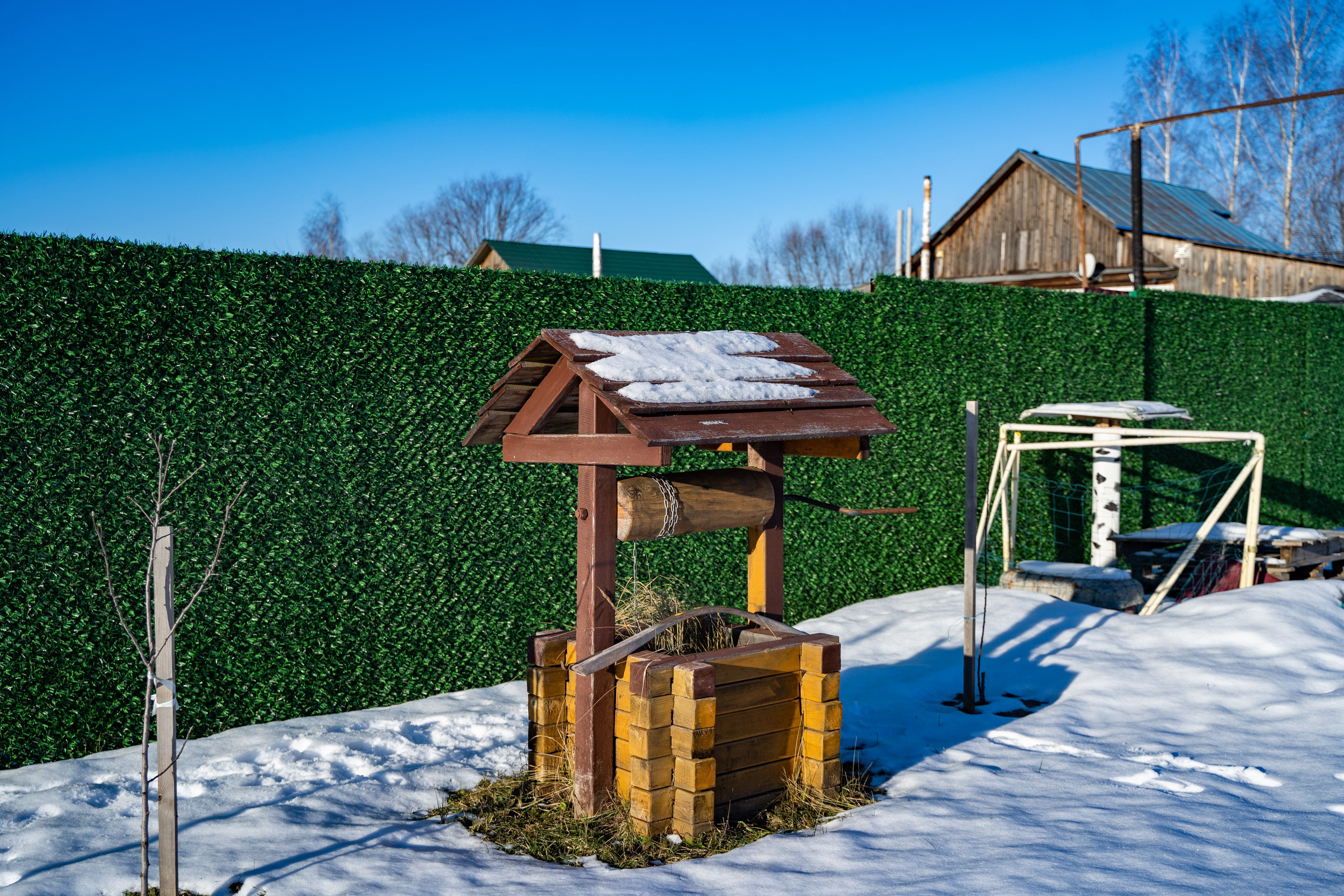Вечнозеленый забор Grass Fence рулон 2м фото 7 в Альметьевске