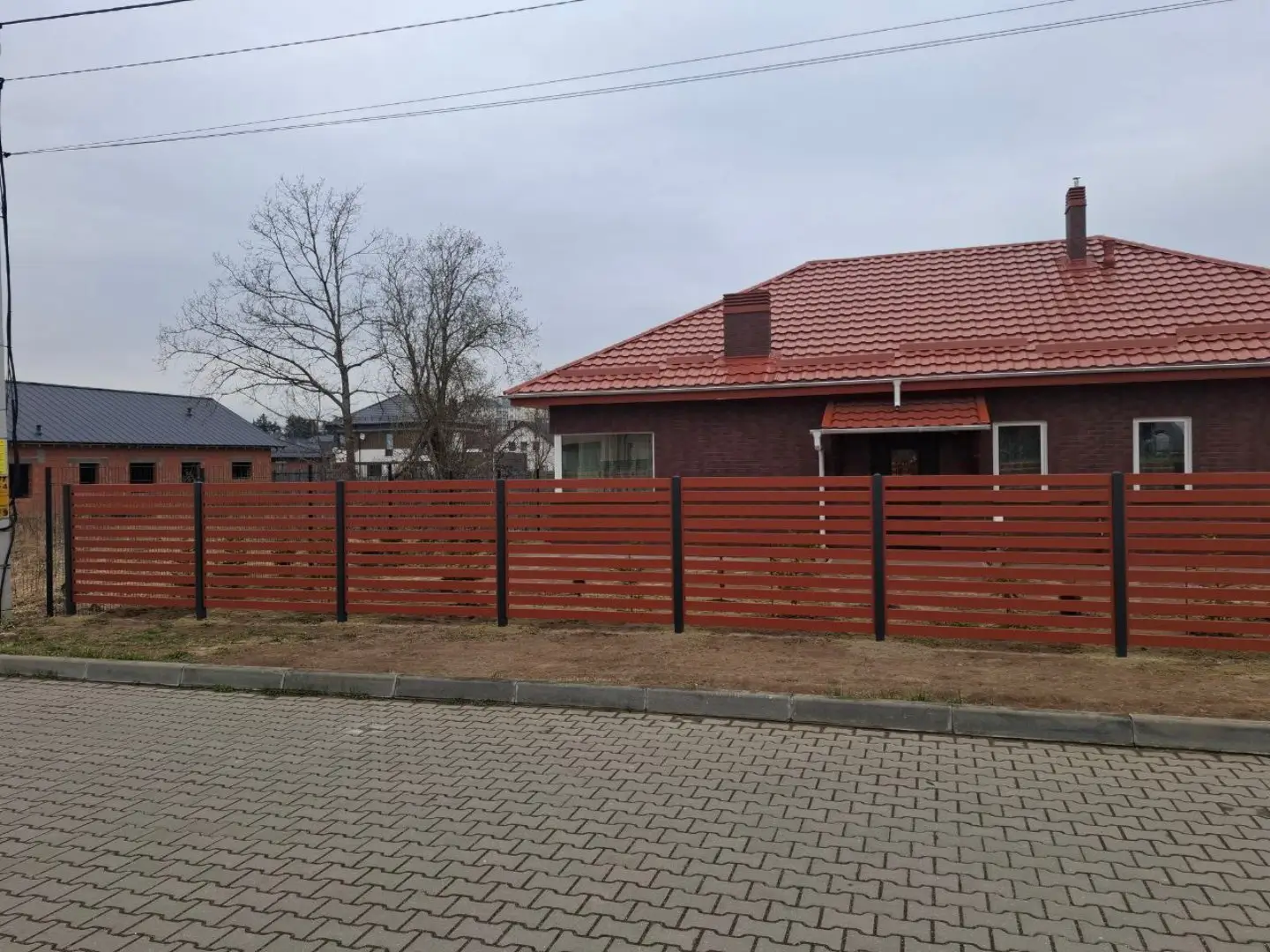 Забор-ранчо из металлопланкена 18м RAL8004 Терракотовый фото 3 в Альметьевске
