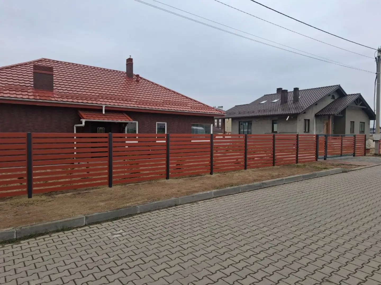 Забор-ранчо из металлопланкена 18м RAL8004 Терракотовый фото 1 в Альметьевске